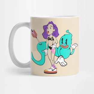 The Girl and the Ghost Mug